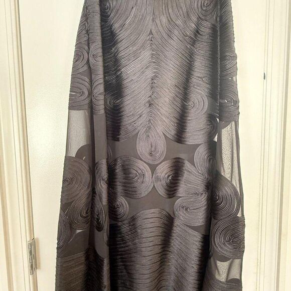 NWT Ulla Johnson Kaelyn Black Midi Skirt in Silk - Picture 3 of 8